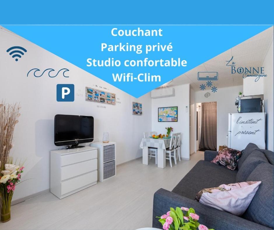 Le Marineland Clim Parking Prive Proche Centre Casino Et Palais Des Congres Apartment Ла Гранде-Моте Екстериор снимка